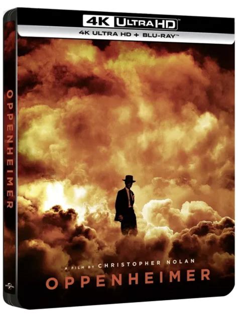 OPPENHEIMER CHRISTOPER NOLAN 4K UHD 2023 2 Blu Ray Steelbook B Pre