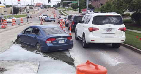Driving Into Wet Concrete Is A Ridiculously Costly Error