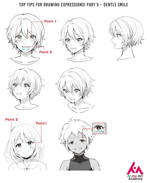 Anime Art Academy Top Tips For Drawing Expressions Part 5 Gentle Smile