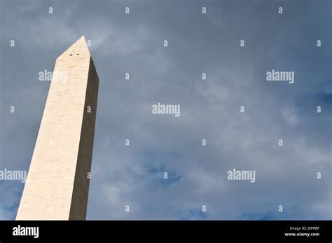 Top Of The Washington Monument A 555 Foot Obelisk On The Natl Mall In