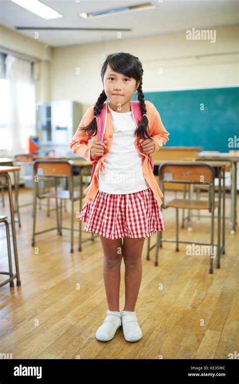 Japanese Elementary School Kid In The Classroom Stock Photo Alamy
