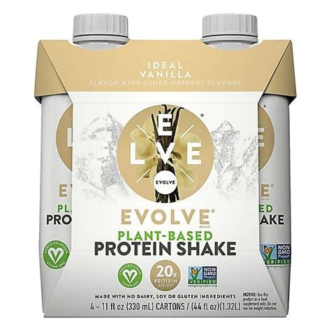 Evolve Plant Based Protein Shake Vanilla Flavored
