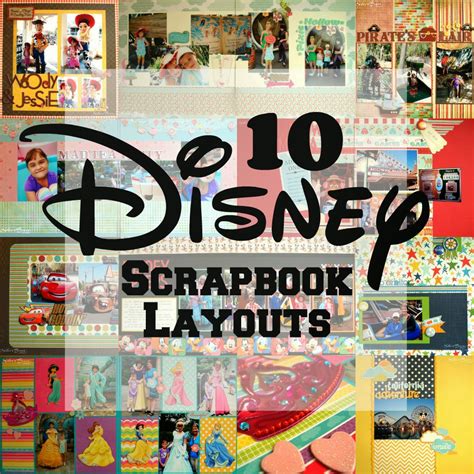 Disney Scrapbook Layouts Using Cricut