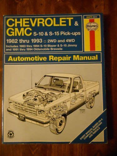 Purchase Chevrolet And Gmc S10 And S15 Pickups 1982 1993 Automotive Repair