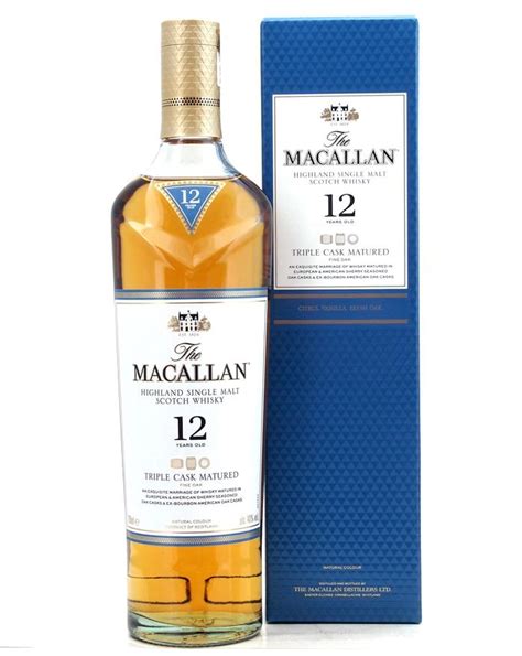 Additional information this was renamed from fine oak to triple cask in 2018 and is a part of macallan's new core range. Macallan 12 år Triple Cask Matured Whisky 40%