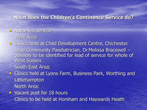 Ppt West Sussex Childrens Continence Service Powerpoint Presentation