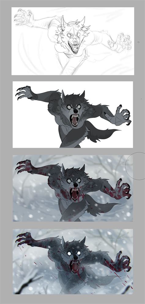 Some Werewolf Wips By Ndc From Patreon Kemono