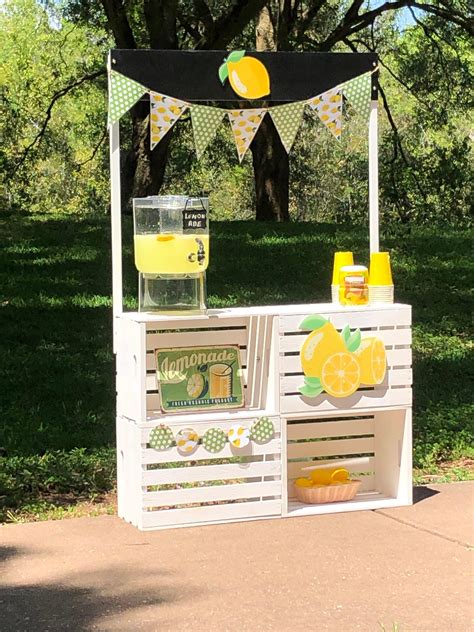 lemonade stand complete with all accessories and decor etsy uk