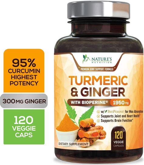 Nature S Nutrition Turmeric Curcumin With Bioperine Black Pepper
