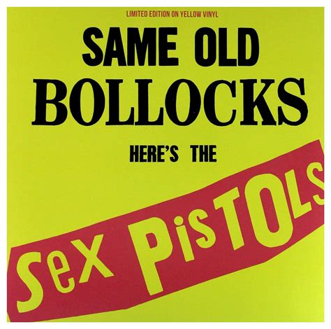 Sex Pistols Same Old Bollocks Heres The Sex Pistols Limited Edition On Yellow Vinyl Amazon
