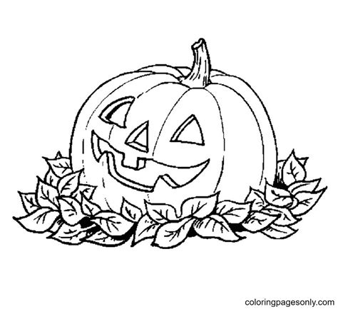 Scary Pumpkin Printable Coloring Page Free Printable Coloring Pages