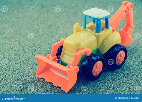 Vintage Style Tractor Backhoe Toy Stock Photo Image Of Work Style