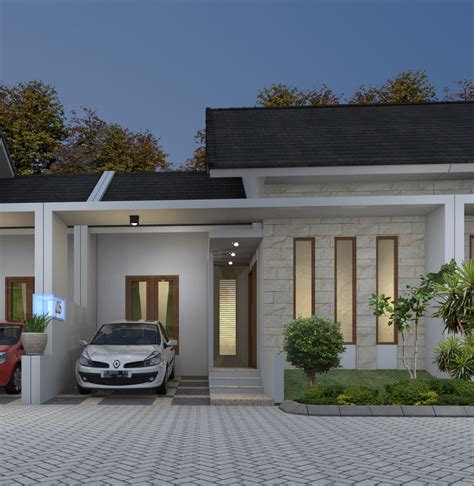 Rumah type 36 yang terdiri atas 2 kamar tidur + 1 kamar mandi adalah type rumah yang mungkin relatif kecil untuk sebuah keluarga dengan 4 orang atau lebih penghuni. Berikut adalah gambar tampak depan dari desain rumah ...