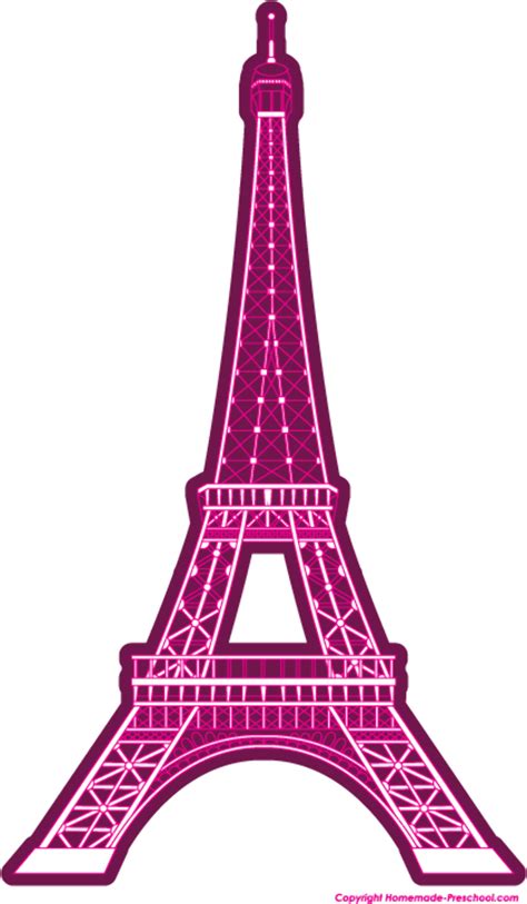 Download High Quality Eiffel Tower Clipart Pink Transparent Png Images