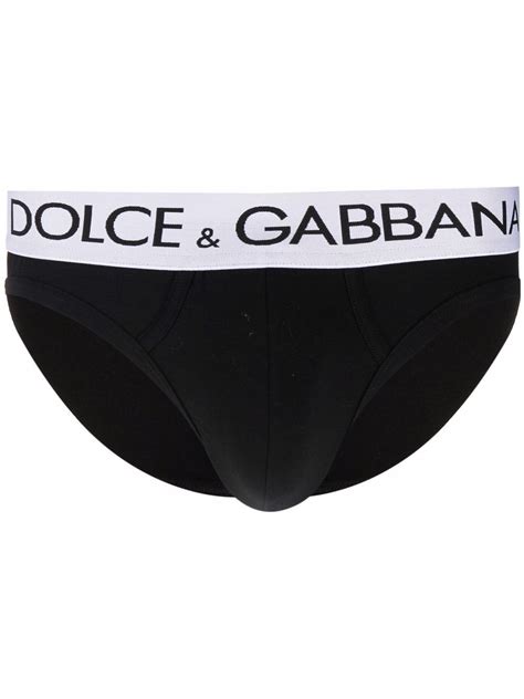Dolce And Gabbana Logo Waistband Stretch Cotton Briefs Farfetch