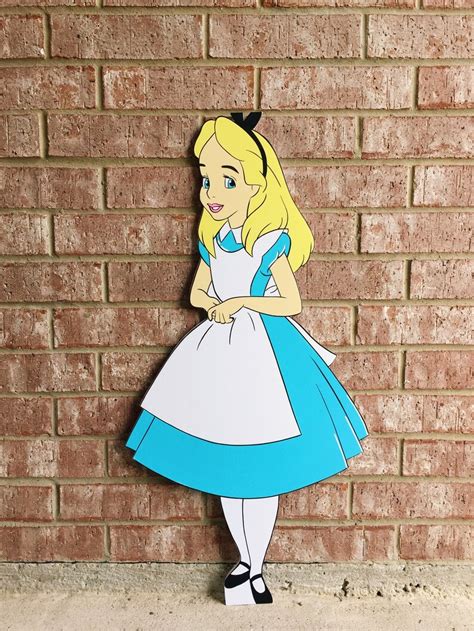 4 Bundle Alice In Wonderland Cutouts Photo Props Tea Party Etsy