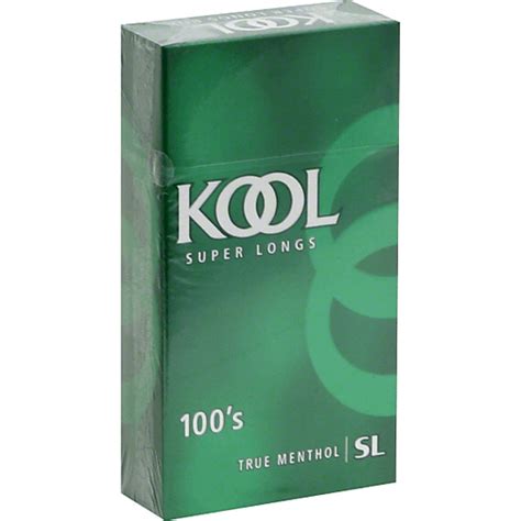 Kool Cigarettes Super Longs 100s Cigarettes Sun Fresh