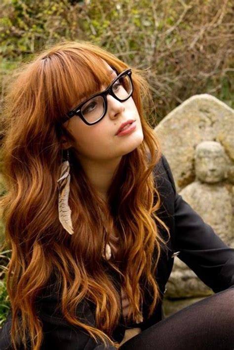 A messy fringe carelessly draped across the top of your glasses is. 15 Best Ideas Long Hairstyles for Girls with Glasses