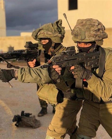 Soldiers From The Idfs 1st Golani Brigade During A Training Exercise