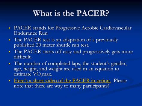 Ppt Pacer Training Powerpoint Presentation Free Download Id3611671