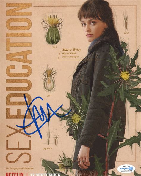 Emma Mackey Sexy Education Signed Autograph 8x10 Photo Acoa Outlaw Hobbies Authentic Autographs