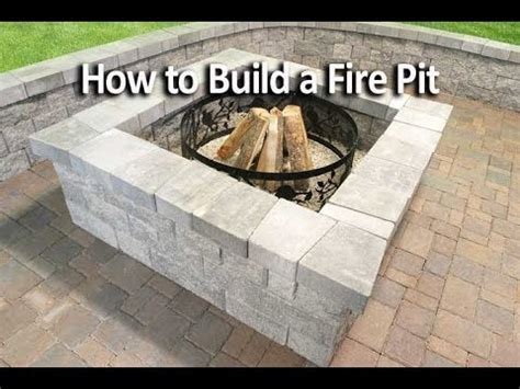 Contact your local building code or. How to Build a Square Fire Pit - YouTube