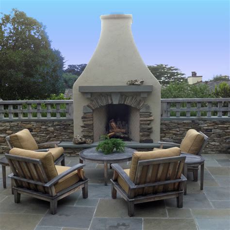 Outdoor Fireplace Courtyard With Fireplace Traditional Patio San