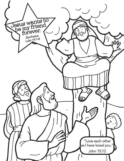 45 Coloring Page Zacchaeus Free Wallpaper