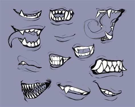 Mouths And Teeth Doodles By Cosmicaeons On Deviantart