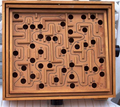 Vintage Antique Marble Labyrinth Game 1970s By Debsbetterthannew