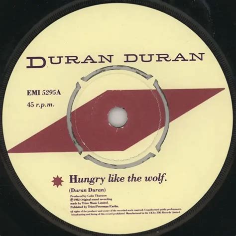 Duran Duran Hungry Like The Wolf Qustjoint