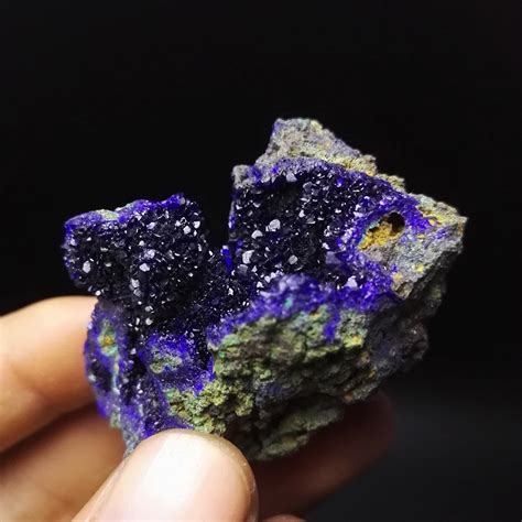 42g Natural Stones And Minerals Rock Malachite Azurite Specimen Crystal