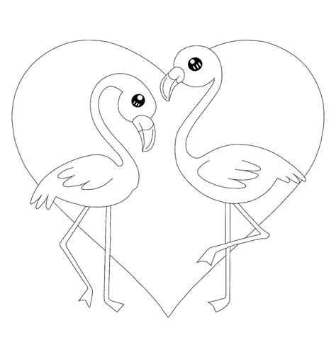 Flamingo bilder zum ausmalen
