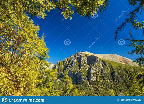 Mountain Landscape At Autumn Season High Tatras National Park Stock