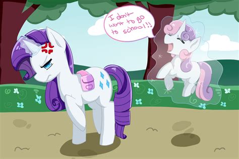 Sweetie Belle Isnt Ready For School By Wisheslotus On Deviantart