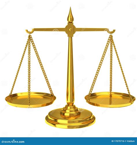 Golden Scales Of Justice Stock Photo Image Of Doubt 17079716