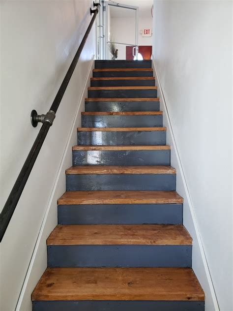 Osha stair handrails have multiple configuration options all. Modern industrial staircase | Industrial staircase, Staircase, Modern industrial