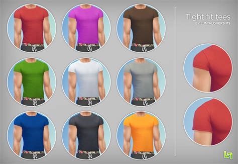 Tigh Fit Tees At Lumialover Sims Sims 4 Updates