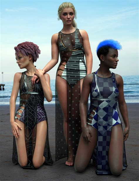 Dforce Beautiful Summer Swimsuit Textures Daz 3d