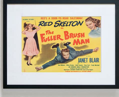 Vintage Movie Poster The Fuller Brush Man Red Skelton Janet Blair Movie Print Etsy