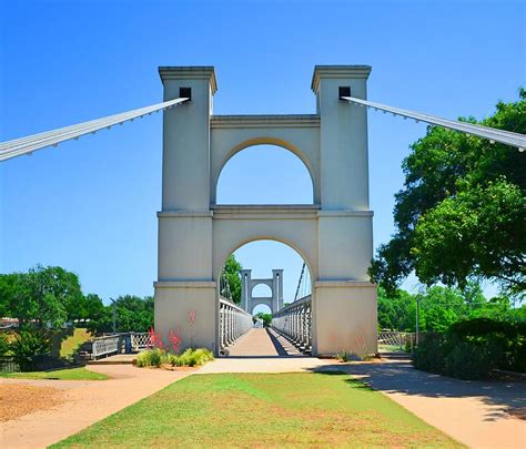Waco Suspension Bridge Photograph By Melinda Baugh Fine Art America