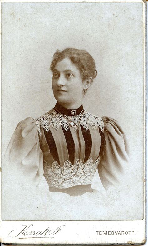 Young Woman Wearing A Lovely Lace Dress Victorian Portraits