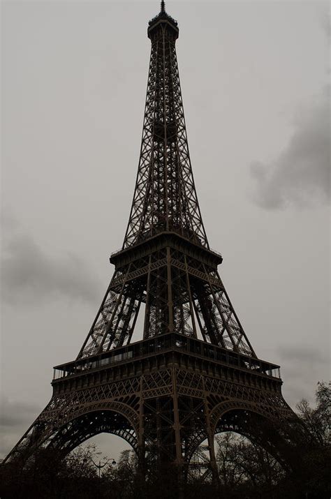 The Eiffel Tower In Paris On A Rainy Day Photograph By Miguel