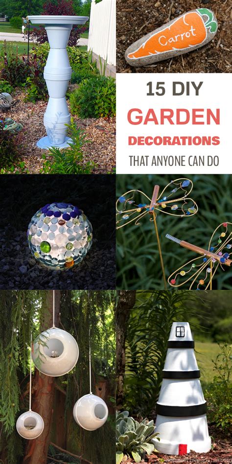 15 Diy Garden Decorations That Anyone Can Do