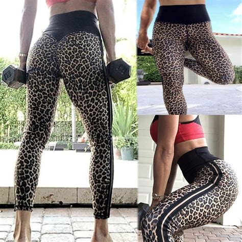 Fashion Women High Waist Fitness Leggings Push Up Workout Butt Lift
