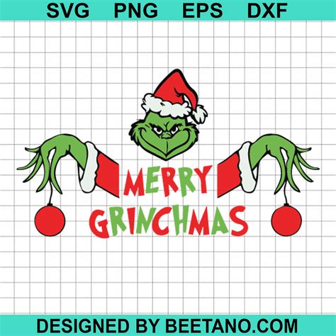 Merry Grinchmas Svg Grinch Christmas Svg Grinch Face Vrogue Co
