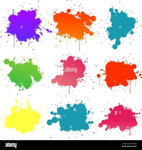 Colorful Paint Splat Stock Photo Alamy