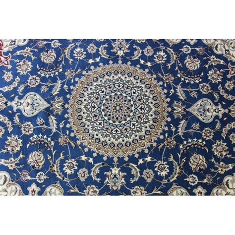 Bei dieser art von orientteppichen werden sehr. Nain Teppich Blau Weiß in 310x190 (5120-17066) - carpetido.de