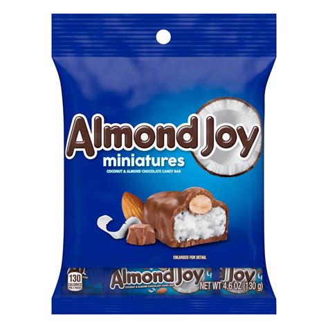 Almond Joy Miniatures Coconut And Almond Chocolate Candy Bag 46 Oz