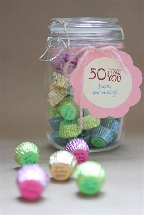 50 Reasons Why I Love You Candy Jar T Repeat Crafter Me
